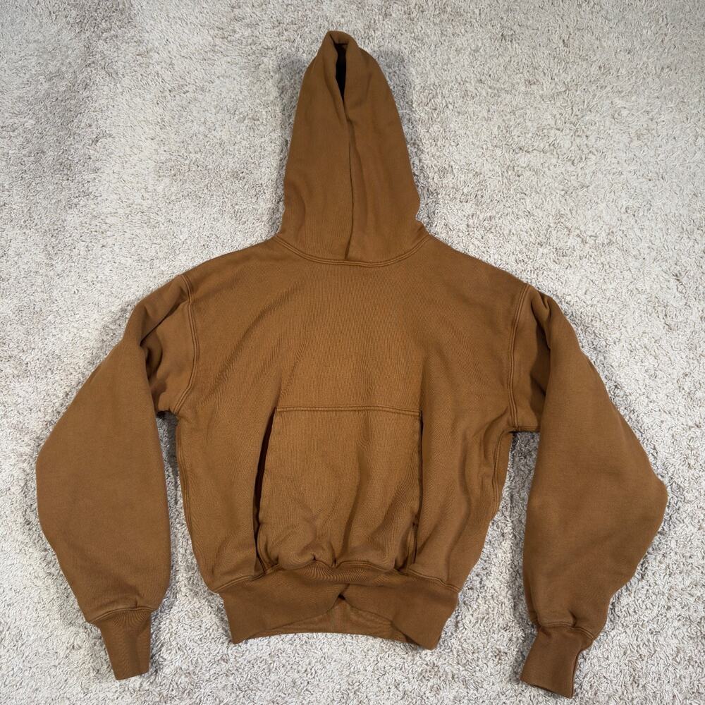 YZY x Gap Kanye West Yeezy Hoodie Brown XS Pullover Sweatshirt Double Layer